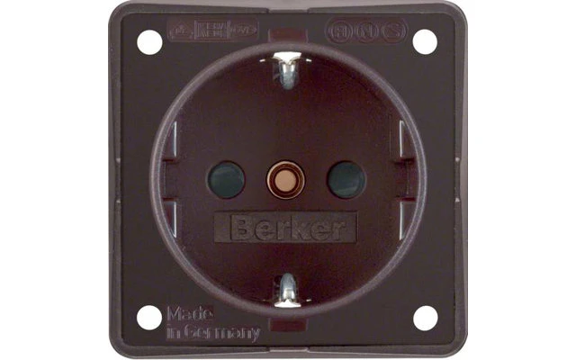 Berker Integro Steckdose Schutzkontakt 3-Pol Mit Erhöhtem Berührungsschutz Braun Matt 3 Berker Integro Steckdose Schutzkontakt 3-Pol Mit Erhöhtem Berührungsschutz Braun Matt – Bild 3