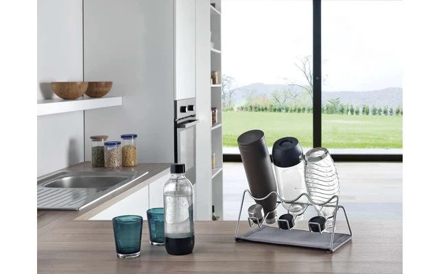 Metaltex Sodatex 2 Abtropfgestell Für 2 Flaschen 6 Metaltex Sodatex 2 Abtropfgestell Für 2 Flaschen – Bild 6