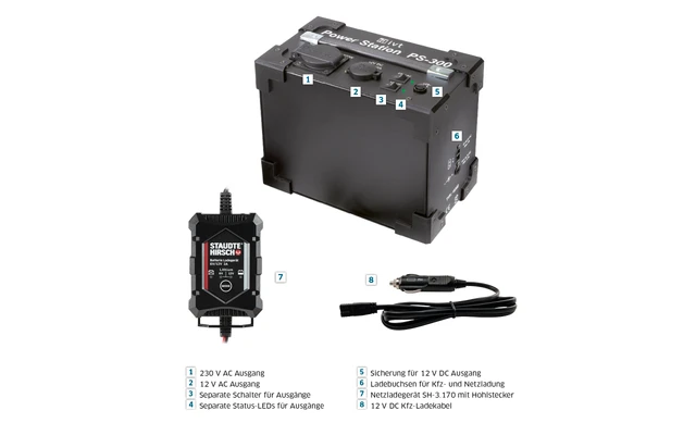 IVT PS 300 Power Station Mit Integriertem Sinus Wechselrichter 12 / 230 V 300 W 1 IVT PS 300 Power Station Mit Integriertem Sinus Wechselrichter 12 / 230 V 300 W
