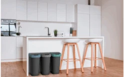 Rotho Twist Abfalleimer Mit Schwing- Und Klappdeckel 10 Liter Horizon Blau -Fritz Berger Angebote Store 688593 4830146