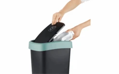 Rotho Twist Abfalleimer Mit Schwing- Und Klappdeckel 10 Liter Horizon Blau -Fritz Berger Angebote Store 689406 4830116